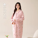 Water flower confinement clothes pregnant women nightgowns for summer thin large-size cardigan pure cotton skirt for childbirth spring and autumn breastfeeding home clothes pajamas 11932 M (80-100Jin [Jin equals 0.5 kg])