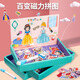 Nord-E-Familie Kindermagnetpuzzle Magnetische Aufkleber Puzzle Hirnnutzung Spielzeug 1-3-6 Jahre alter Junge und Mädchen Kleid für Baby Transportauto [doppelseitiges Panel]