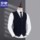 
ROMON (ROMON) suit vest men 2025 business casual professional vest groom best man wedding vest brother group 801 grey (single vest) XL 180