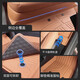 Suitable for NIO ES6/EC6 fully surrounded TPE floor mats, trunk mat, interior modification supplies, trunk carpet, double layer - black TPE + black galaxy blanket + trunk mat