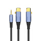 
Akihabara 3.5 to dual-slot mother Kanon line computer sound card mixer 1 minute 2 audio cable XLR balance line 35 to dual-slot mother QS3524 05 meters