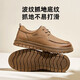 Camel (Camel) Retro British Trute British Tray Low Top Business Casual Cuero Zapatos para hombres G14A836627 Caki 40