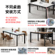 
CLCEY Customized Straight Foot Rock Slab Dining Table Bracket Marble Table Legs Ceramic Tiles Table Foot Simple Wooden Table Base Customized No Middle Beam Suitable for 14070 Table Top Straight Foot