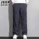 Jeep Spirit Jeep Casual Pants Мужские весны и лето брюки с прямыми ногами мужская многосайна рабочая одежда мужская брюки темно-серая xl