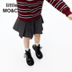 Little MO&Co.little moco children's clothing 25 winter new style Martin boots for boys and girls, low boots, fashionable, sweet and cool, black 28, inner length 19cm