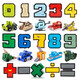 Time optical digital integrated transformation robot children's toy building block mecha assembly 3-7 year old boy and girl birthday gift