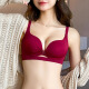 MOXTOC红色内衣结婚新娘女小胸聚拢显大收副乳龙年秋冬本命年套装 3883酒红套装 70/32A
