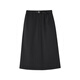 MUJI Women's Mercerized Twill Narrow Skirt Long Skirt Women's Autumn Skirt BEY02C4A Black S (155/62A)
