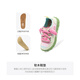 OETZI casual shoes couples new ugly cute canvas shoes with all-match color-blocking thick-soled jelly big head ugly trendy shoes light green/peach red/light blue T24341539 37