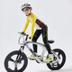 McTicco children's cycling suit suit boys' quick-drying sportswear professional bicycle with cushion big children's tights training clothes 10201 bright yellow + 27515 yellow with cushion 140 140cm