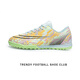 Weibugc Ronaldo Assassin 15 Avocado Limited Edition Männer und Frauen Erwachsener ein G Long Ding Children TF gebrochener Nagel-Low-Top-Training Fußballschuhe 761-Green (Long Ding) 36 mit Fußballsocken + Legging Board + Schuhtasche