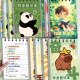 少年伴X森木【4本装】作业登记本学生专用本子a6抄写课堂作业记事本A6上翻作业登记本熊猫 XQA6080B854