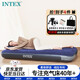 INTEX inflatable mattress home lunch break air mattress sheet single companion folding inflatable bed outdoor moisture-proof mattress new 64756
