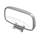 Tuyue car rearview mirror coach car small truck auxiliary mirror rear wheel blind spot mirror reversing glass large field of view small round mirror sticker black - left and right universal (single)