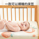 Li Mengsi crib fitted sheet children's spliced bed pure cotton type A baby bedding mattress cover customized orange cute rabbit (type A quality, skin-friendly and breathable, comfortable sleep in all seasons) 70*200