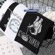 Arctic velvet socks men's stockings in autumn and winter [100% pure cotton antibacterial and odor-proof] black and white trendy stockings 7 pairs