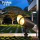 Tuyage tree light outdoor waterproof tree light led courtyard garden landscape villa lawn ground lamp 90mm diameter (ground plug type) 12W warm light