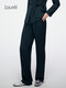 Laur l velvet merino wool 25 new autumn Berlin green leg straight nine-point trousers LWL363K01700 XS