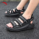 安踏冰糖凉鞋拖鞋男夏季透气厚底增高潮流舒适沙滩户外凉拖鞋