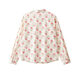 INMAN pure cotton French pastoral floral shirt women's 2025 early autumn new style literary comfortable vacation long-sleeved shirt rice apricot bottom printing S