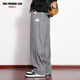 Pantalones de pana dingfengbaoluo pantalones casuales de primavera para hombres estadounidenses retro de pierna abierta gran tamaño hk9201 gris 4xl