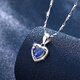 Xin Luxury Ocean Heart Necklace Women's Pendant 2025 New Student Girlfriend Chinese Valentine's Day Birthday Gift for Girlfriend Love Necklace Exquisite Gift Box