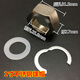 XMSJ304 stainless steel bellows nut 4 points 6 points water heater inlet hose joint hexagonal nut circlip gasket 10 4 points 304 natural color nuts + circlip gasket