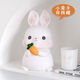 New little rabbit piggy bank for children, anti-fall piggy bank for boys and girls, can be stored and retrieved, zodiac rabbit internet celebrity ornaments, rabbit hug paper wrapped with sugar, can be stored and retrieved