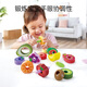 Hape Early Education Education Toys Wooden Building Blocks Beaded Fishing Toys Frogs Fucks Gifts Boys and Girls Children Gifts Dressing Music + Fishing Game Box + 20 Pieces of Building Blocks