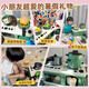 EagleStone Children's Kitchen Toys 3-6 Years Cooking Toys Playing House Kitchen 2 Years Girls Toys Cooking Simulation Large 4-in-1 Simulation Kitchen Sound and Light Spray 61-Piece Set of Powder 2025 Fire Toy Gifts Birthday Boy and Girls 1 Years