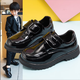 Xin Yueqing children's shoes boys' single leather shoes spring and autumn new British style black soft sole performance shoes for middle-aged and older children and primary school students A-315 upgraded version black 37 inner length 23 cm