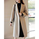 Demana (dme) quiet luxury sheep wool coat winter old money lapel collar double-breasted long temperament flesh-covering coat for women