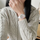 考试专用手表女款ins风简约静音高颜值初高中生学生女生百搭显白 1050数字黑 送表盒备用电池