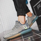 Aizunshi Putian Herrenschuhe Sommer atmungsaktiv 2025 Neue Fliegerknitsport- und Freizeit -Maschenschuhe Mesh leiten Kokosnuss vielseitige trendige Schuhe Denim Blue 42 (260 mm)
