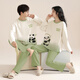 
clolv kiss pajamas couple outfits one man and one woman autumn cotton long-sleeved home clothes 2024 new style for outerwear set 9193+9194 (with chest pad) 2XL women