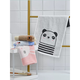 Jie Liya (grace) cartoon cotton children's towel household pure cotton absorbs water and does not shed lint, small face towel for men and women, pink 1 blue 1 white 1 meter 1 pure cotton 4 pack