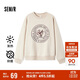 Semir Shopping Mall Same Style Women's Oversize Fever Antibacterial 2024 Winter Embroidered Fleece Top 101724116004