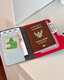 Clip de passeport ONTC Multi-fonction de blocage de couleur Color Sac de carte de voyage Simple Ins Ticket ID Carte de rangement à l'étranger Sac de rangement de couleur de blocage Clip de passeport complet Set trois