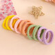 Korean style versatile hair tie, candy-colored high ponytail rubber band, towel hair tie, hair tie, mixed color 2 pieces