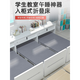 机灵的一休办公室隐形午休折叠床四折午睡入柜式幼儿园小学生教室学校托管床 标准款入柜床灰色-宽80单床