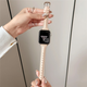 Xingying Burgund Slim Taille S10 Huaqiangbei S9 Gurt Ultra2 Dünnes Echtes Leder geeignet für iWatchs8/S9 Apple Fine Leder-Dark Brauner Apfel iwatch New S841m