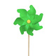 Hi (haizou) Traditional wooden pole colorful windmill outdoor decoration sunflower double-decker windmill children's toy street stall large windmill colorful windmill 18cm with 40cm wooden pole