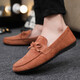 Jingweijia Frühlings- und Herbst neue Bohnenschuhe Herren atmungsbezogene Leinwandschuhe Korean Fashion Casual Schuhe Lazy Menschen treten Ladungssteine Männer Black (D753) 41