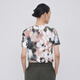 Weniger Baumwoll-T-Shirt für Frauenpersönlichkeit Fuzzy gedruckter runder Nacken kurzärmeliges Top 2N7110420 683/Verschiedenes hellrosa s