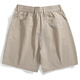 Tanzen mit dem Wolf [weicher Textur Stoff] Bubble Garn Casual Shorts 2025 Sommer Neue Männer-hautfreundliche Fünf-Punkte-Hosen 4027 Khaki 701 l (175)