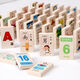 Magical Rotation Domino 50 comprimés Emballage 100 comprimés Pack Literacy Toys's Toys Baby Baby Early Education Building Blocs Toys 100 comprimés Domino de caractère chinois double face Domino