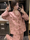 朵蕾汀韩版s可爱小熊睡衣女春秋长袖日系卡通甜美少女学生家居服 9227爱心27  M  75-100斤
