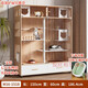 Cat cage with integrated toilet suitable for large and small kittens. Indoor household cat house with integrated toilet in solid wood cat villa. Length 150 width 60 height 180cm. Environmentally friendly and waterproof model. Delivered to home and installed.