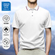 JEANSWEST LIFE真维斯2025新款短袖polo衫男款翻领t恤纯色上衣服男装男士polo衫 绿色698 3XL （建议140-160斤）