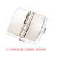 Jinguluo stainless steel public health partition accessories toilet self-closing door detachable hinges 2 pieces left stainless steel cover + alloy